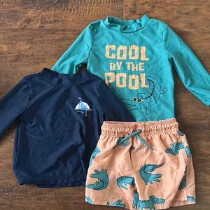 Sailboat Rashguards and trunks 12m